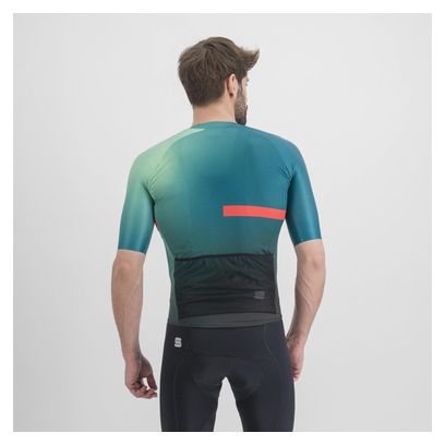 Maillot Manches Courtes Sportful Bomber Bleu/Vert