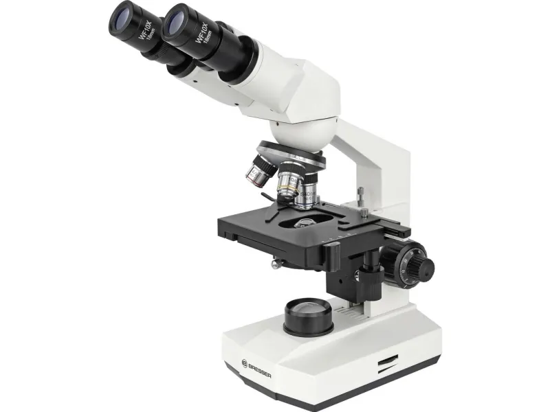 Bresser Optics BINO 40X-400X, Optisk mikroskop, Sort, Hvid, Aluminium, Plast, 400x, 40x, LED