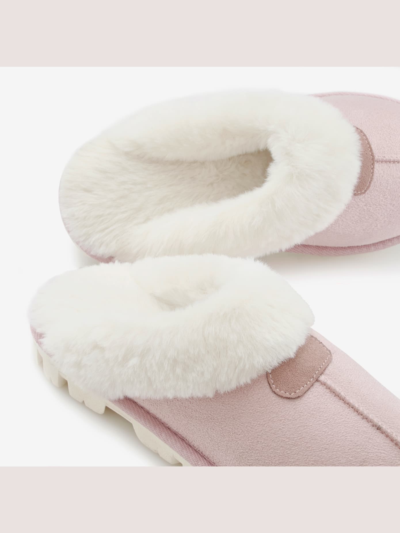 Chaussons en peluche très chaudes, imitation fourrure douce