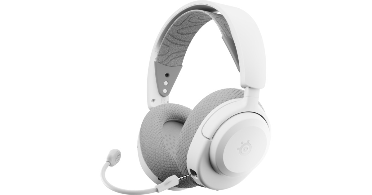 SteelSeriesArctis Nova 3X Wireless over-ear gaming headset  (Wit, 2.4 GHz / Bluetooth 5.3, Pc, Xbox Series X|S, Xbox One, Switch)