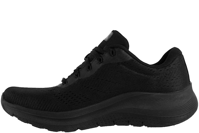 SKECHERS ARCH FIT 2.0 BIG LEAUGE SNEAKERS I SORT TEKSTIL