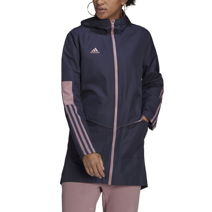 adidas Veste Tiro Parka - Bleu Marine/Rose Femme