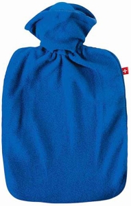 Emosan Wärmflasche Klassik Vlies blau