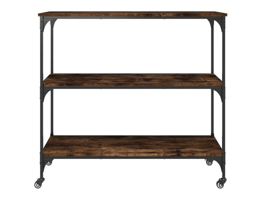 VIDAXL - Chariot de cuisine chêne fumé 102x50x95 cm bois d'ingénierie