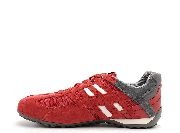 Geox basses homme u4207k uomo snake rouge
