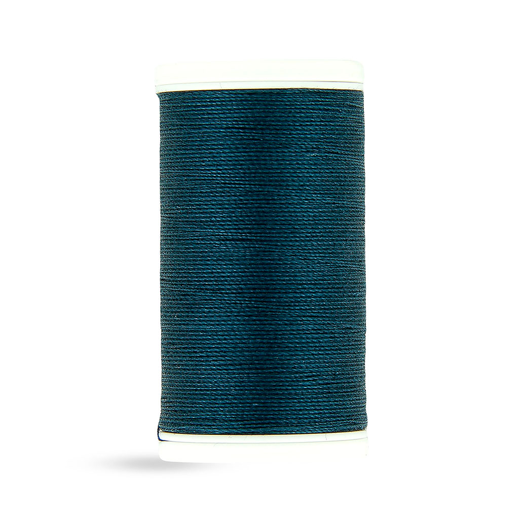 Fil LASER en coton bleu pétrole 100m