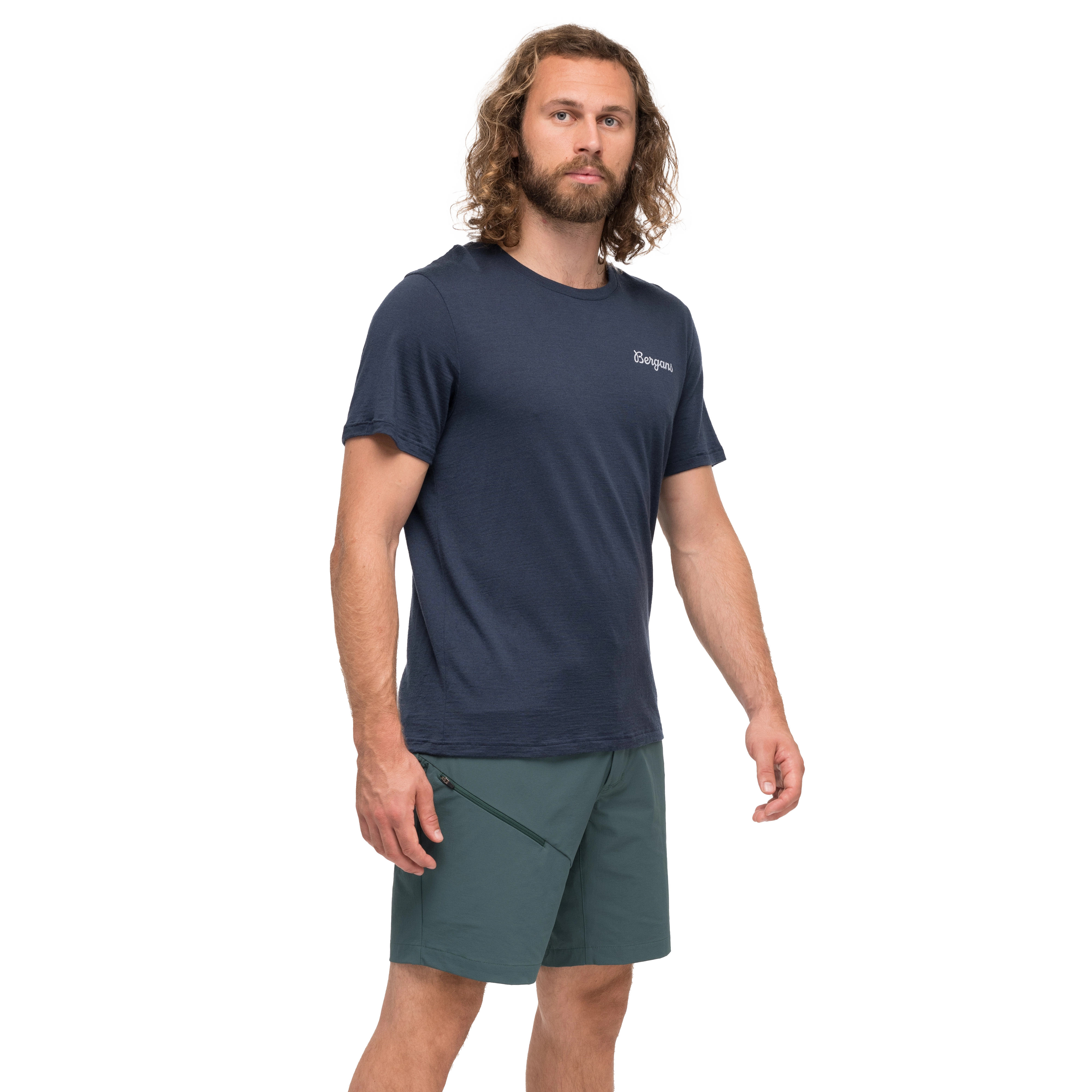 Rabot Emblem Wool Tee Men Navy Blue