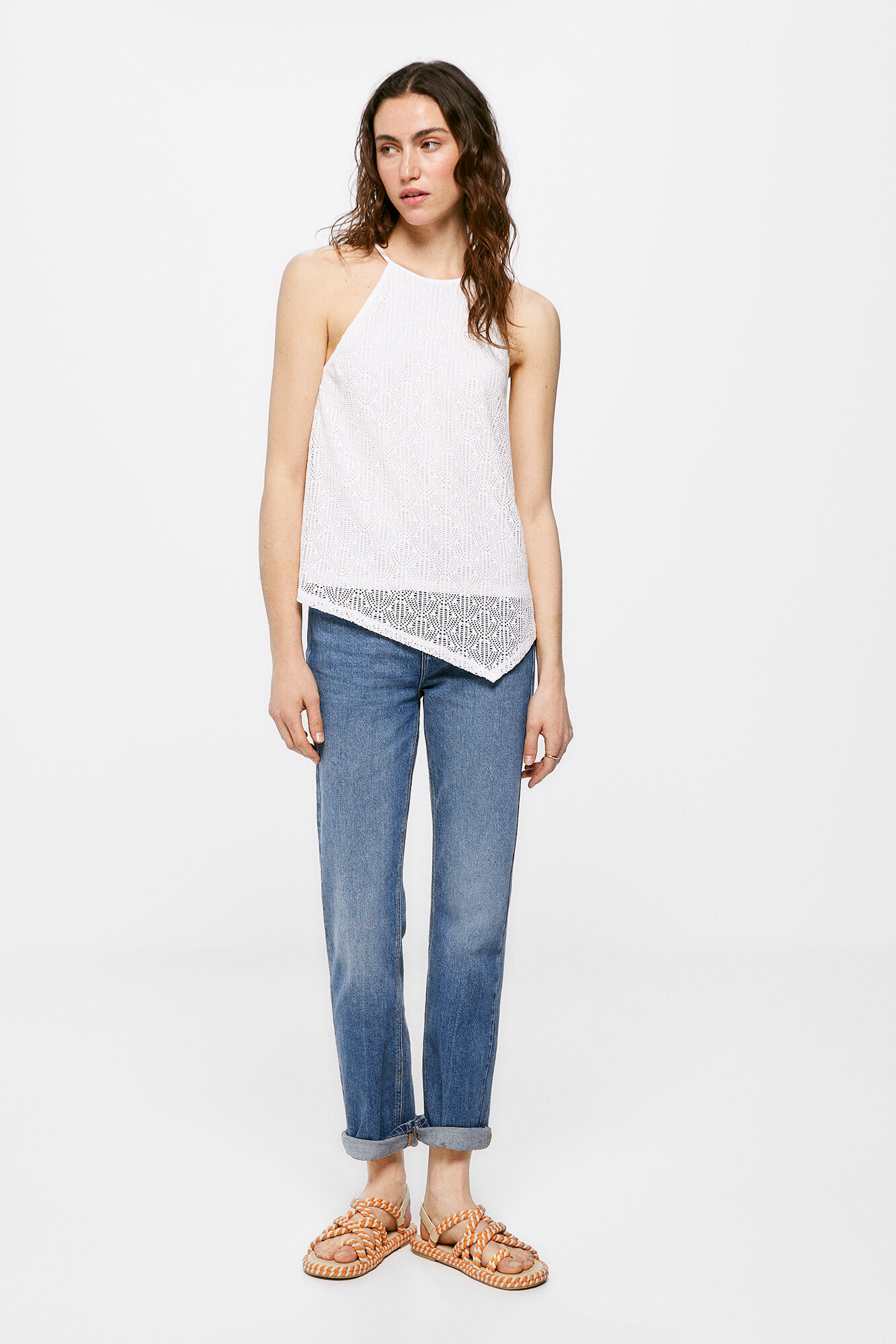Camiseta Crochet Peak - Amarela