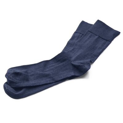 Unisex-Socke Wolle-Baumwolle, Blau