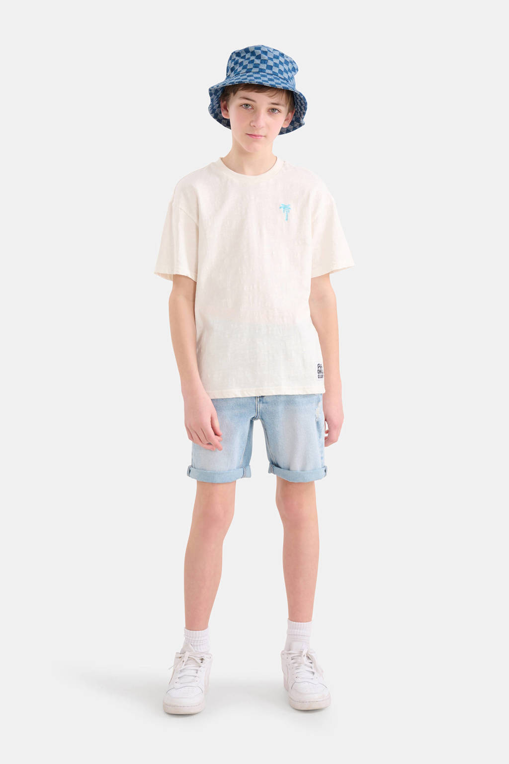 Shoeby regular fit denim short l:ight blue denim bleached
