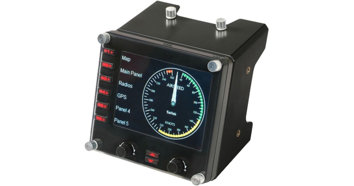 Logitech GSaitek Pro Flight Instrument Panel instrumentenpaneel  (Zwart, PC)