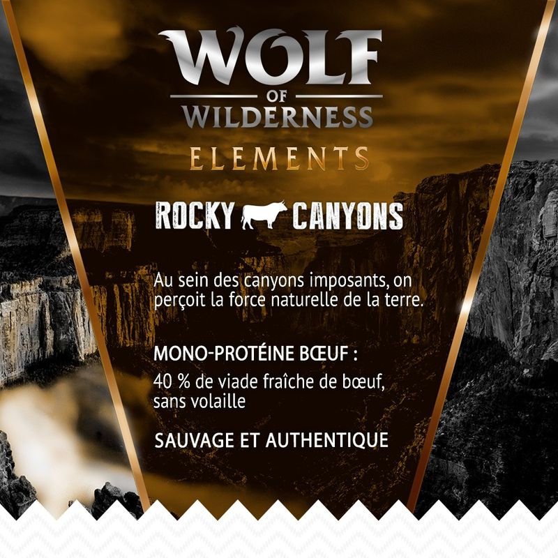 Wolf of Wilderness Rocky Canyons, bœuf