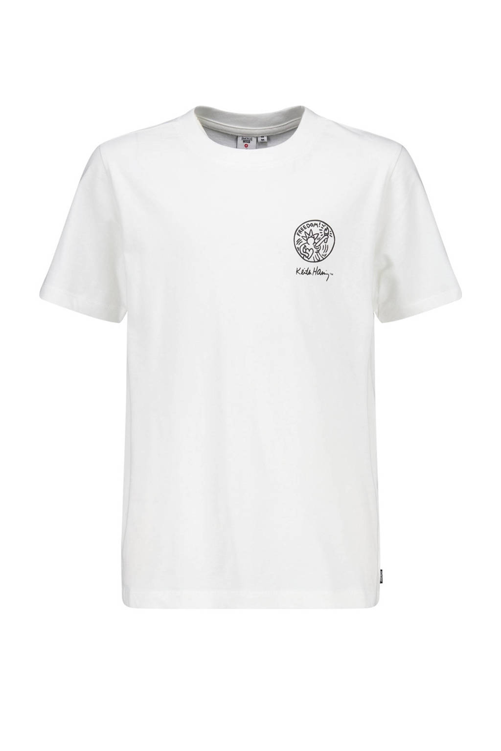 America Today T-shirt met backprint wit