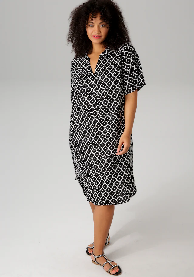 Aniston PLUS Blusenkleid in trendigen Druck