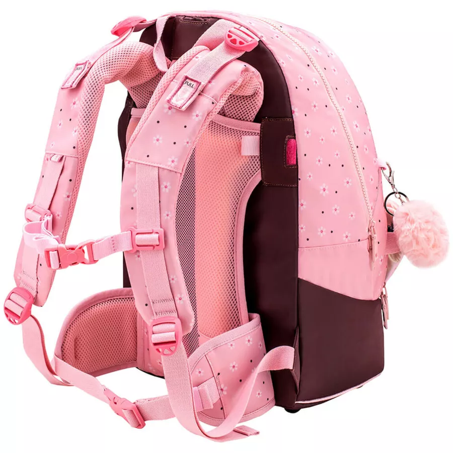Belmil Schulrucksack 2-IN-1 Schulrucksack & Gürteltasche Cherry Blossom