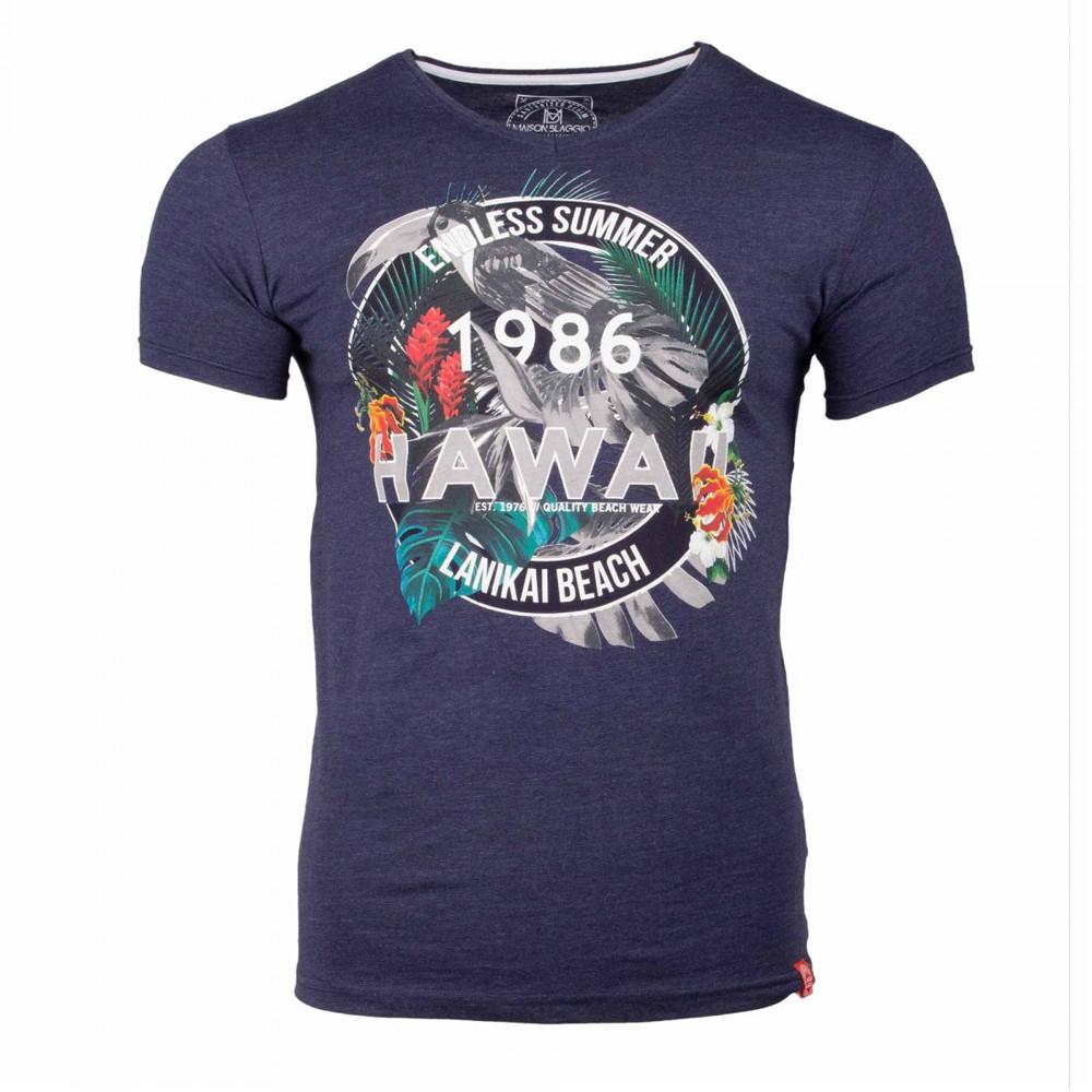 La Maison Blaggio T-shirt Marine Homme La Maison Blaggio Mandor