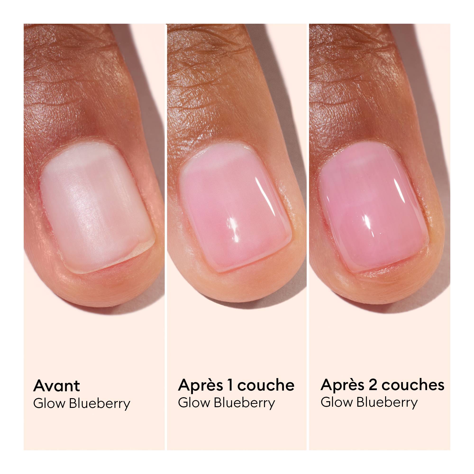 Vernis soin glowy Active glow™ Rosé intense Blueberry / 15ml