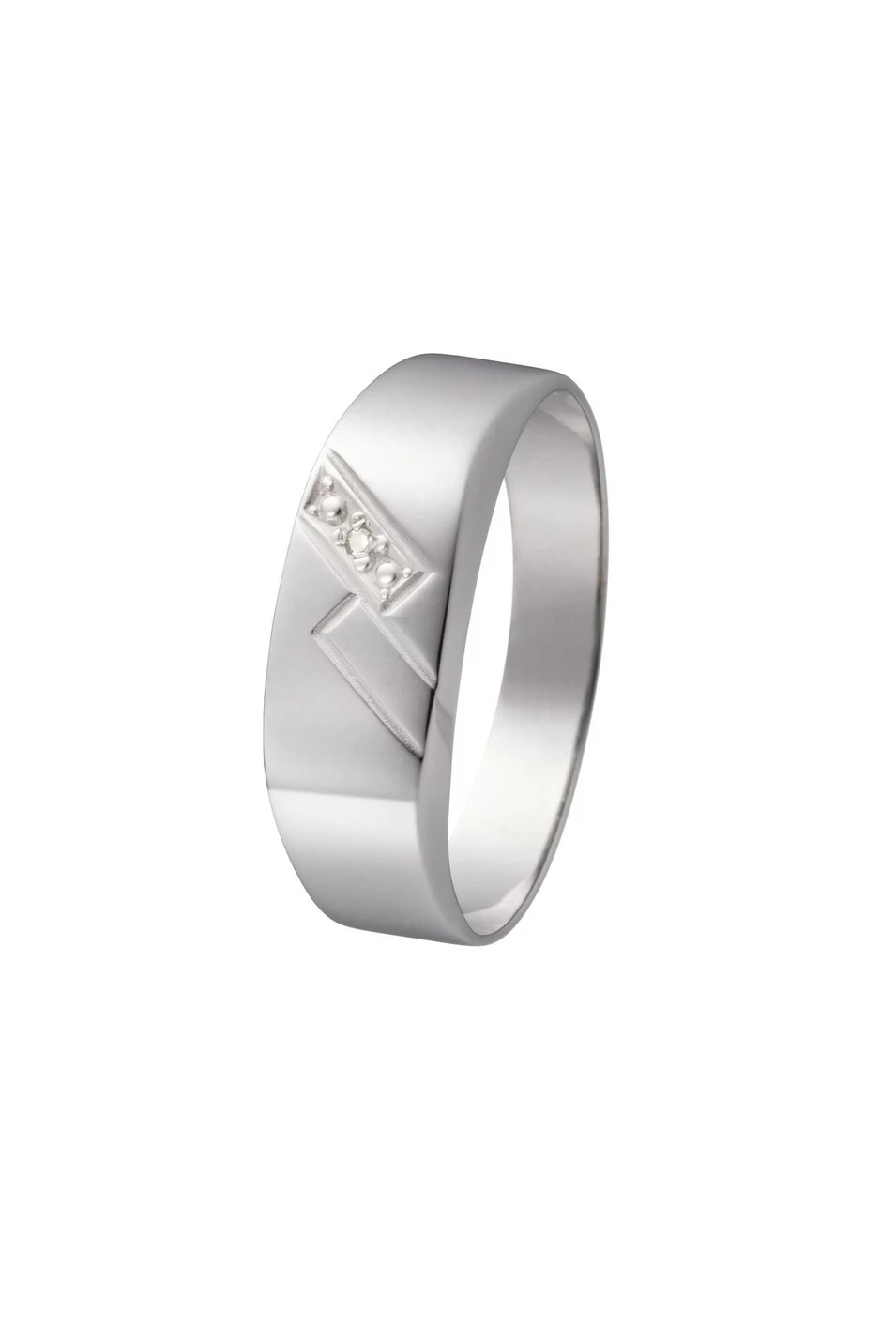 Herrenring mit Diamant