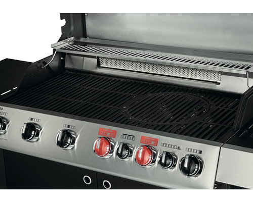 Enders Colorado 6 IK Turbo II 6-pits gasgrill inclusief infraroodbrander, dekselthermometer, gietijzeren rooster