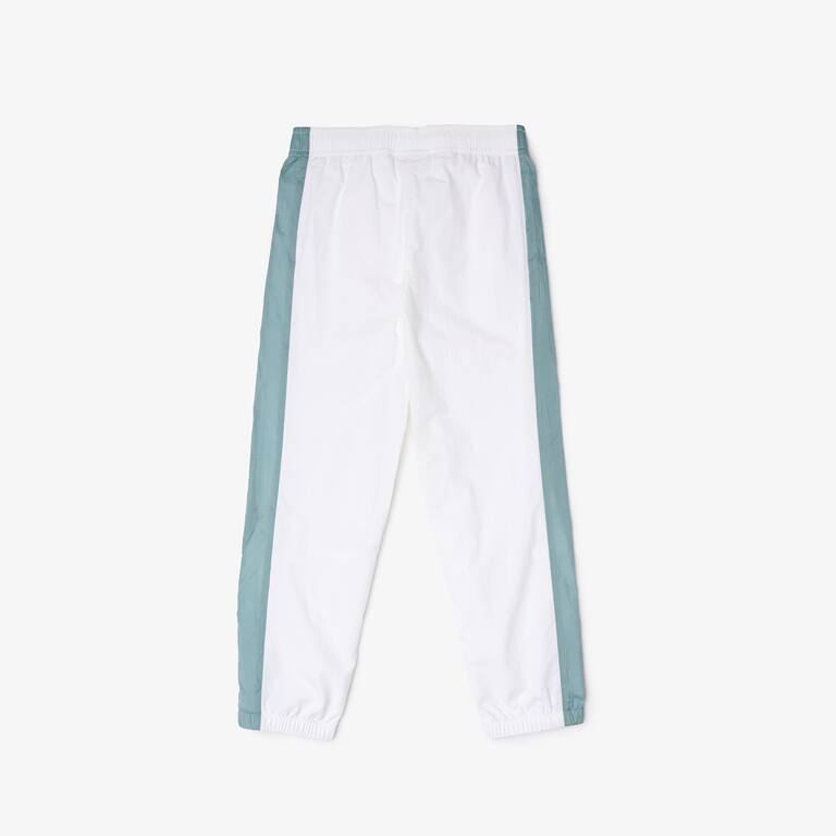 Pantalon de survêtement enfant bandes contrastées color-block Pantalons & Shorts - Blanc - Lacoste - Enfant