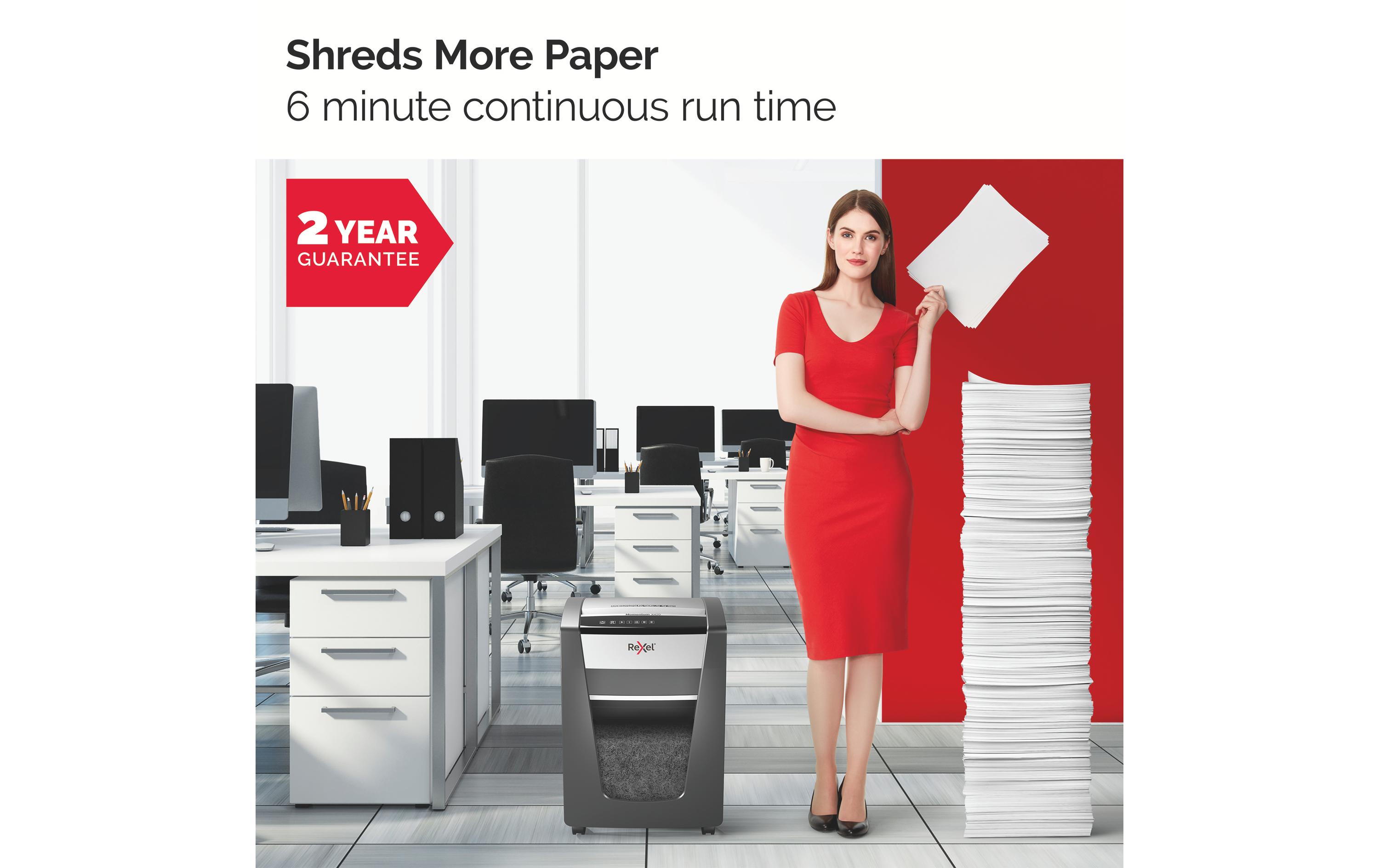 Aktenvernichter Momentum Slim X410 P-4, 10 Seiten<br>Papierschredder