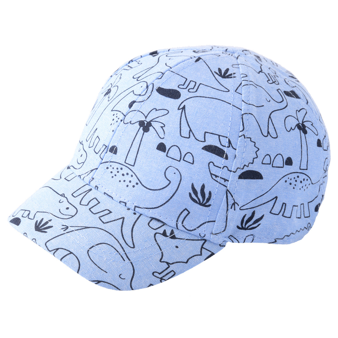 Topomini Baby Kappe mit Tier-Motiven hellblau