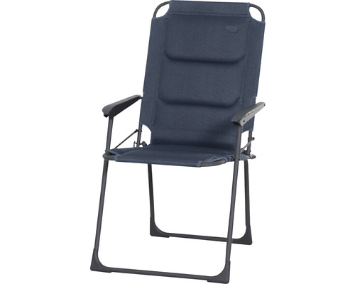 Siena Garden Premium lage rugleuning kampeerstoel, donkerblauw