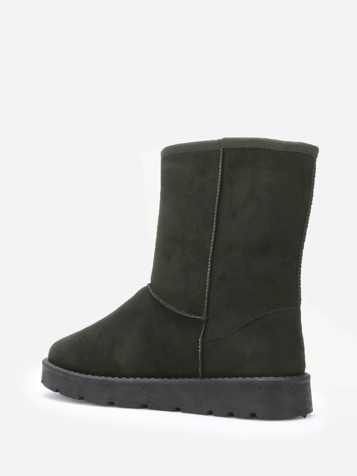 Boots en suédine fourrées- Vert