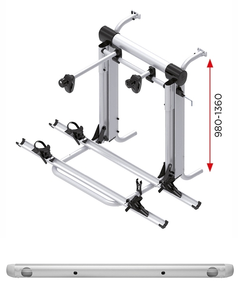 Fahrradträger Bike-Lift Standard Rail für 2 E-Bikes oder 3 Fahrräder bis 60 kg