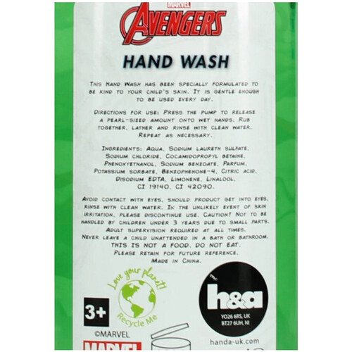 Marvel - Jabón de Manos de Naranja Avengers 300 ml Otros