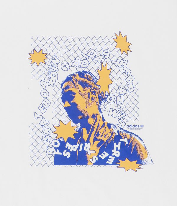 adidas DRE T-Shirt (white team royal blue hazy orang)