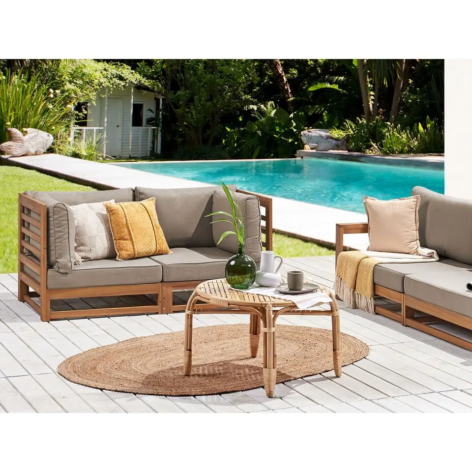 TRANI - Loungebank 2-zits - Lichthout - Acaciahout