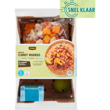 Jumbo Gesneden Verspakket Indiase Curry Madras 2-3 Personen