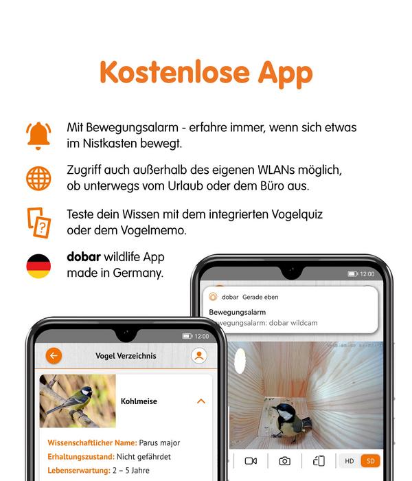 dobar® wildlife Nistkasten Brunhilde, inkl.