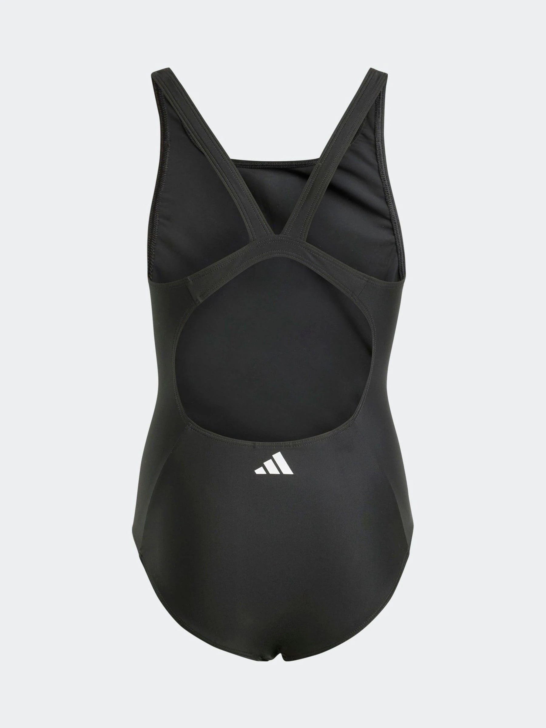Zwart/wit - adidas 3-Stripes Kids Swimsuit