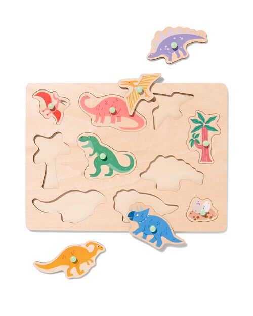 puzzle dinosaure en bois
