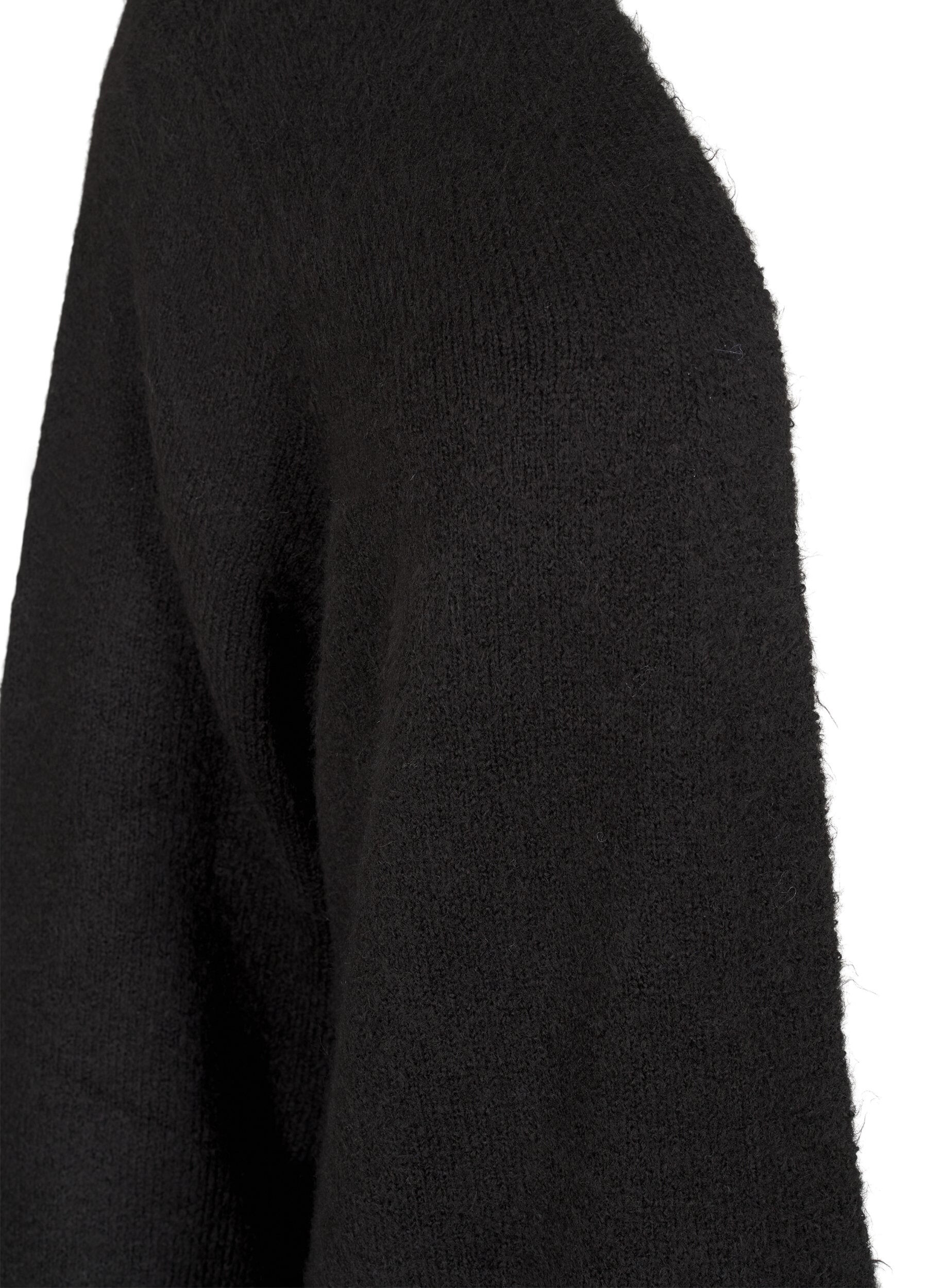 Lang strik cardigan med lommer