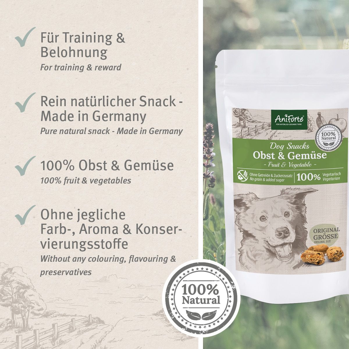 AniForte Dog Snacks Obst & Gemüse