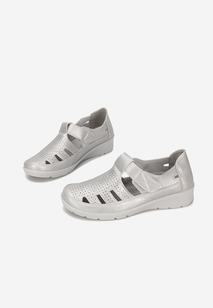 Espadrilles femme argent Gerania