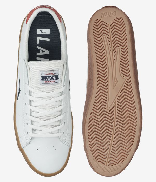 Lakai Newport Schuh (white gum)