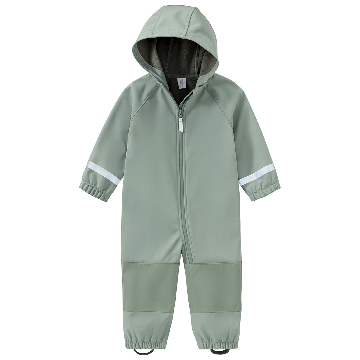 Topomini Baby Softshelloverall mit Kapuze salbei