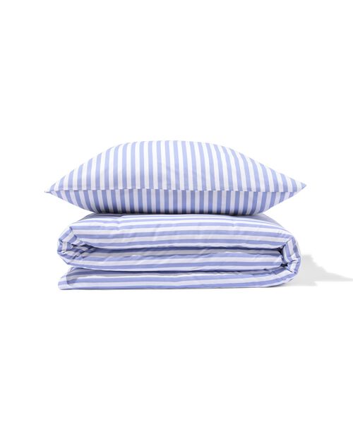 housse de couette coton doux 140x200/220 rayure - lavande