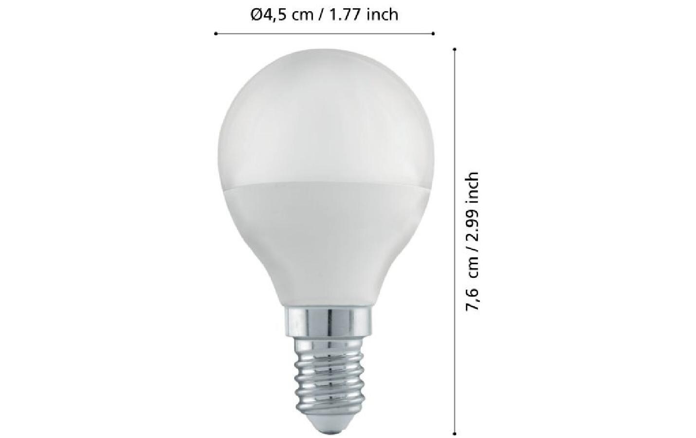 Lampe 4.5 W E14 WarmweissFilament LED-Glühbirne