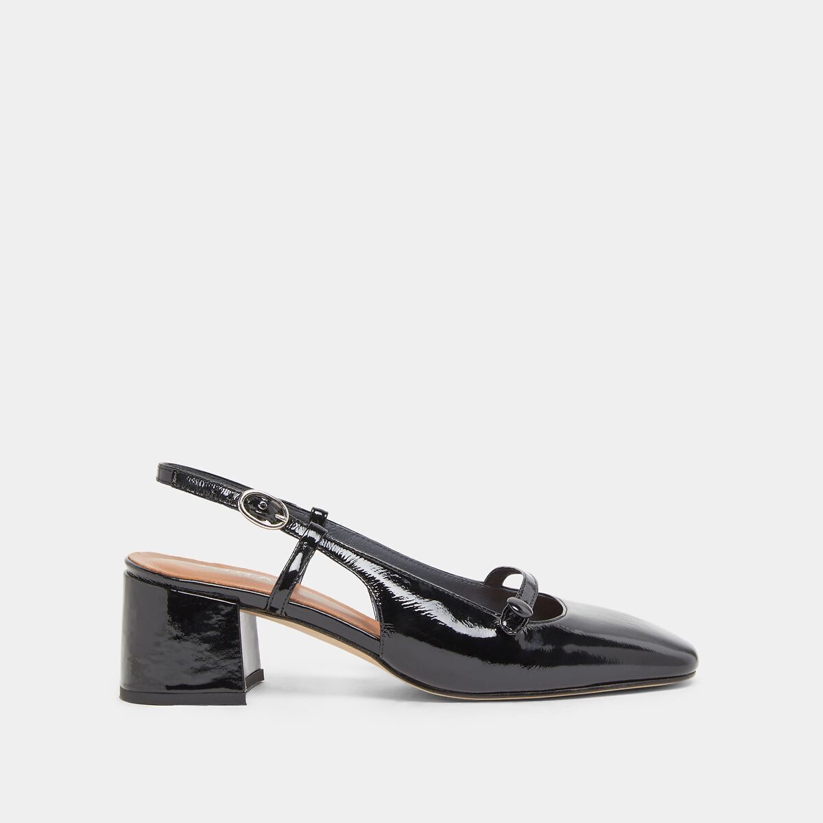JONAK<br>Sapatos de couro com tira no calcanhar, modelo Dario, fabricados na Europa