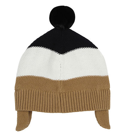 BOSS Mütze m. Fleece - Strick - Cookie/Weiß/Schwarz