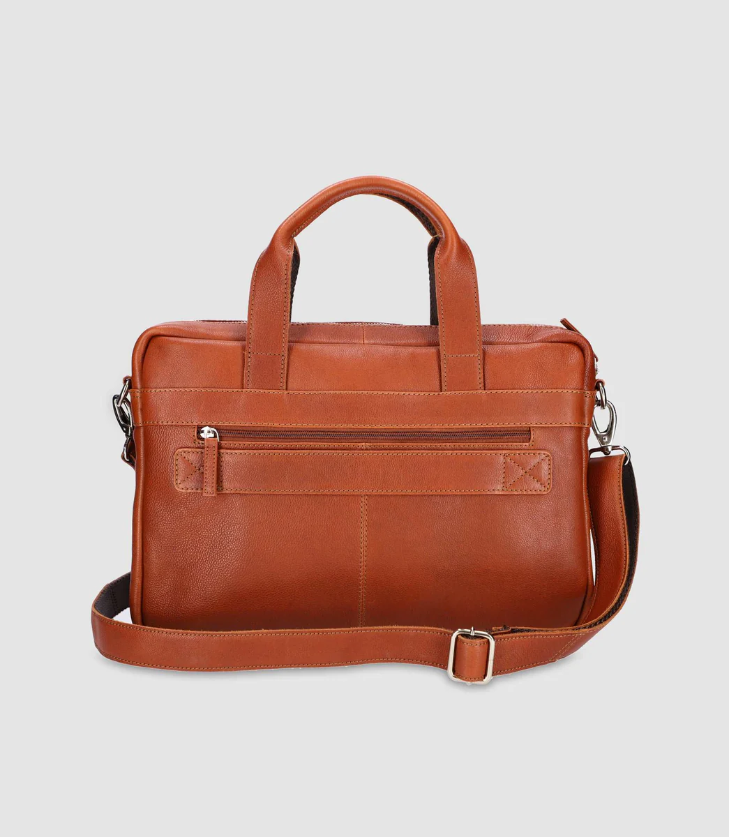 Sac business en cuir marron WORK