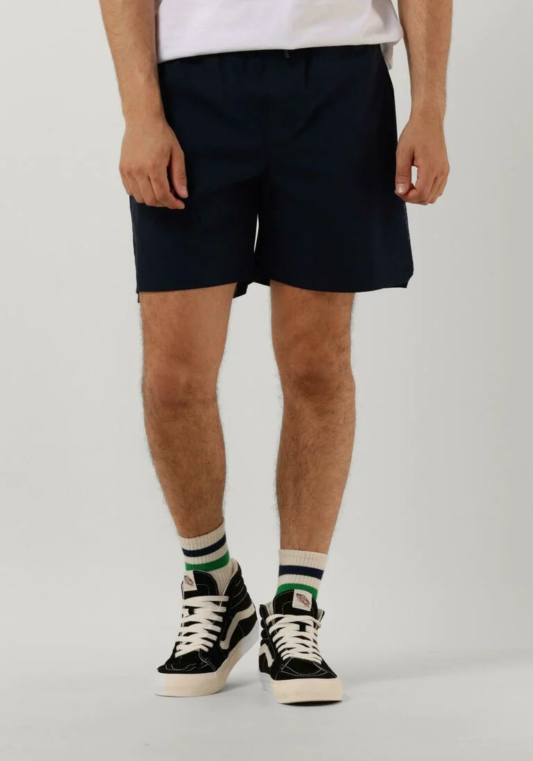 WOODBIRD donkerblauwe woodbird korte broek haiden tech shorts