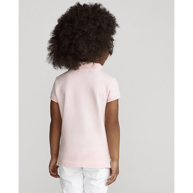 Polo Ralph Lauren Stretch Cotton Mesh Polo Shirt Lyserød