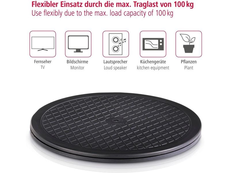 Hama Universal-Drehteller XL Schwarz Universal Drehscheibe