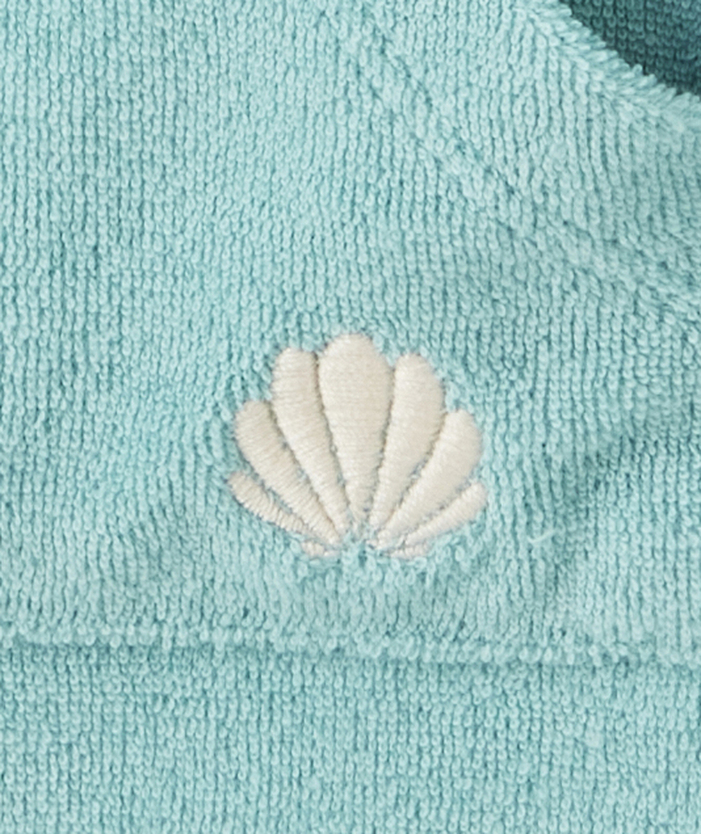 SALOPETTE BÉBÉ GARÇON EN FIBRES RECYCLÉES MATIÈRE ÉPONGE TURQUOISE